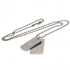 Chelsea FC Double Dog Tag &amp; Chain