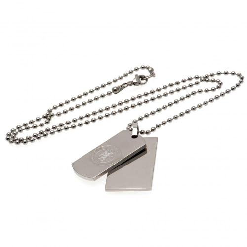 Chelsea FC Double Dog Tag &amp; Chain