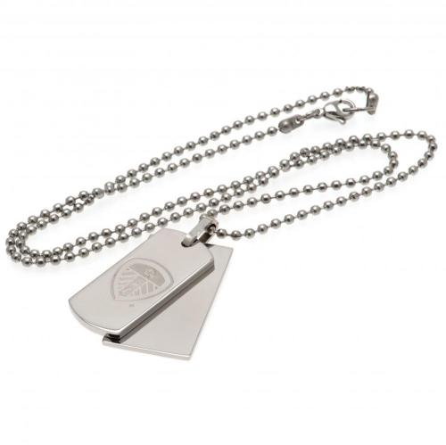 Leeds United FC Double Dog Tag &amp; Chain