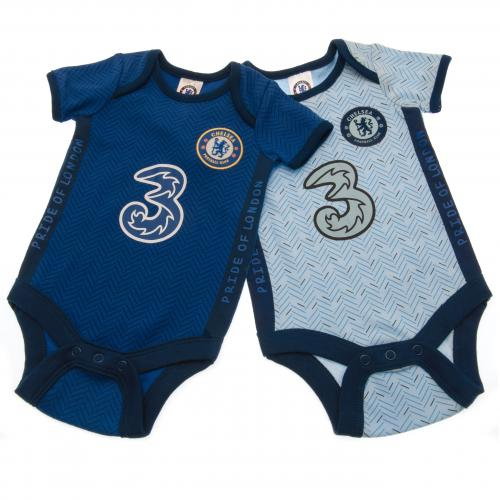 Chelsea FC 2 Pack Bodysuit 3/6 mths SK