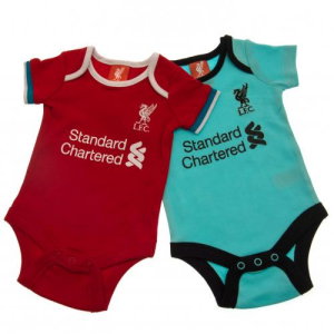Liverpool FC 2 Pack Bodysuit 3/6 mths GR