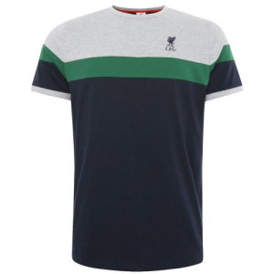 Liverpool FC Retro Panel T Shirt Mens Navy M