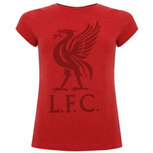 Liverpool FC Liverbird T Shirt Ladies Red 12