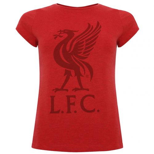 Liverpool FC Liverbird T Shirt Ladies Red 12