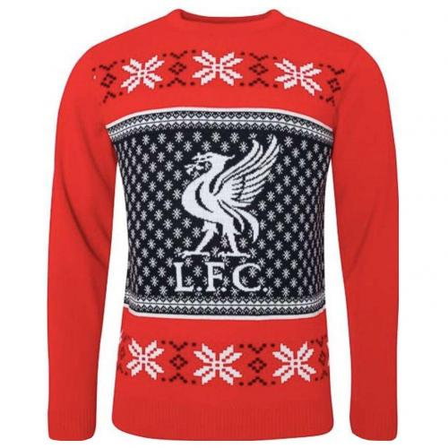 Liverpool FC Christmas Jumper Mens XS