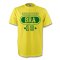 Ronaldinho Brazil Bra T-shirt (yellow)