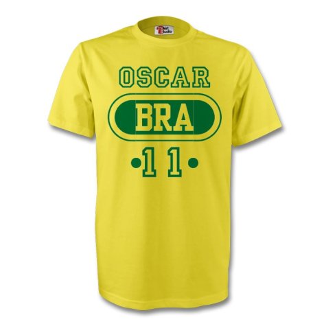 Thiago Silva Brazil Bra T-shirt (yellow)