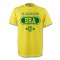 David Luiz Brazil Bra T-shirt (yellow)