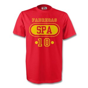 Cesc Fabregas Spain Spa T-shirt (red)
