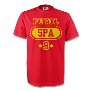 Carlos Puyol Spain Spa T-shirt (red) - Kids