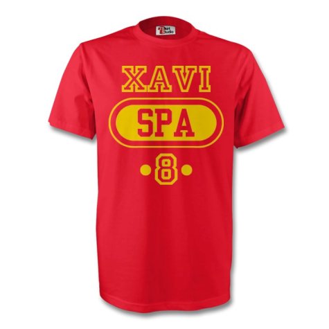 Xavi Spain Spa T-shirt (red) - Kids