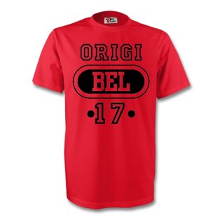 Divock Origi Belgium Bel T-shirt (red)