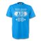Argentina Arg T-shirt (sky Blue) + Your Name