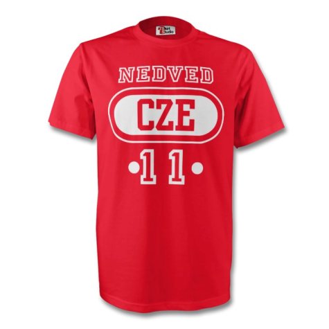 Pavel Nedved Czech Republic Cze T-shirt (red)