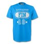 Jari Litmanen Finland Fin T-shirt (sky Blue)