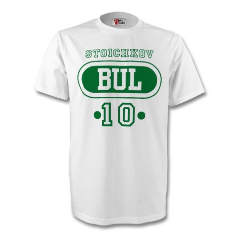 Hristo Stoichkov Bulgaria Bul T-shirt (white) - Kids