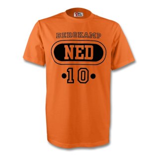 Dennis Bergkamp Holland Ned T-shirt (orange)