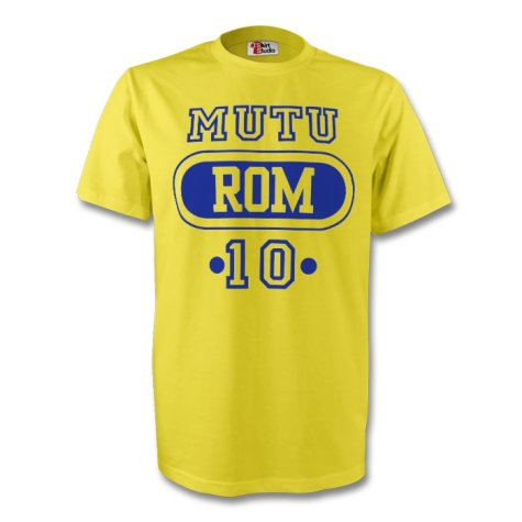 Adrian Mutu Romania Rom T-shirt (yellow)