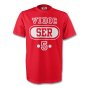Nemanja Vidic Serbia Ser T-shirt (red)