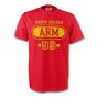 Armenia Arm T-shirt (red) + Your Name (kids)