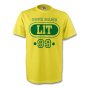 Lithuania Lit T-shirt (yellow) + Your Name (kids)