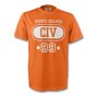 Ivory Coast Civ T-shirt (orange) + Your Name