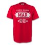Morocco Mar T-shirt (red) + Your Name (kids)