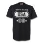 United States Usa T-shirt (black) + Your Name (kids)