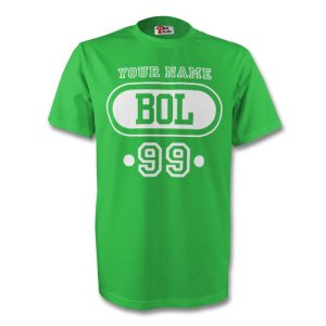 Bolivia Bol T-shirt (green) + Your Name (kids)