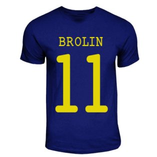 Tomas Brolin Sweden Hero T-shirt (navy)