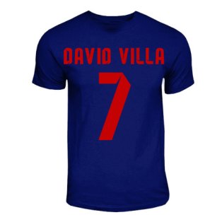 David Villa Barcelona Hero T-shirt (navy)