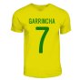 Garrincha Brazil Hero T-shirt (yellow)