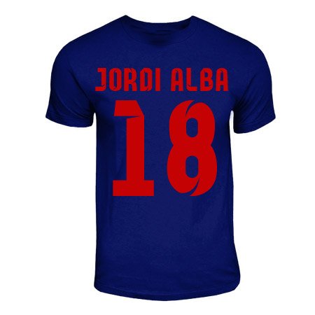 Jordi Alba Barcelona Hero T-shirt (navy)