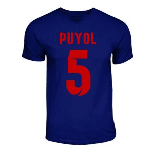 Carlos Puyol Barcelona Hero T-shirt (navy)