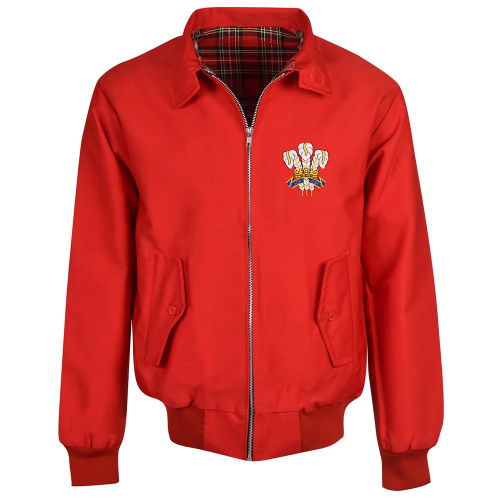 Wales Rugby Red Harrington Jacket
