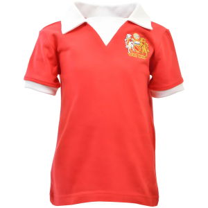Manchester Reds 1970s Kids Retro Football Shirt