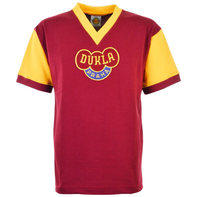 Dukla Prague 1960s Kids Retro Football Shirt
