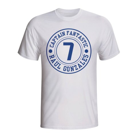 Raul Real Madrid Captain Fantastic T-shirt (white)