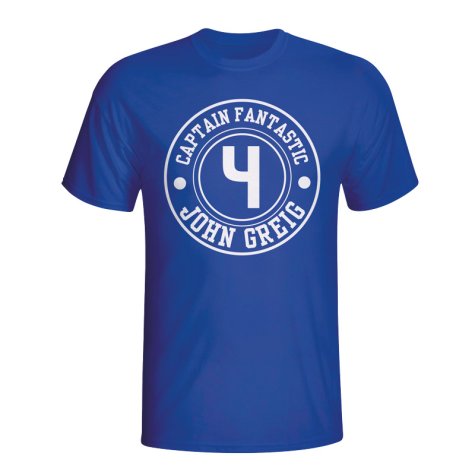 John Greig Rangers Captain Fantastic T-shirt (blue) - Kids
