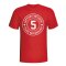 Franz Beckenbauer Bayern Munich Captain Fantastic T-shirt (red)