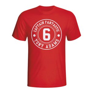 Tony Adams Arsenal Captain Fantastic T-shirt (red)
