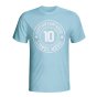 Lionel Messi Argentina Captain Fantastic T-shirt (sky Blue)