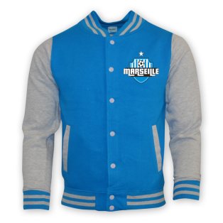 Marseille College Baseball Jacket (sky Blue) - Kids