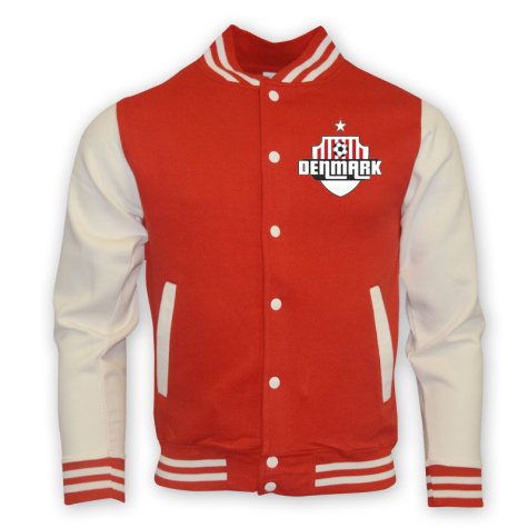 Denmark College Baseball Jacket (red) - Kids
