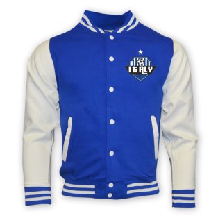 Italy College Baseball Jacket (blue)