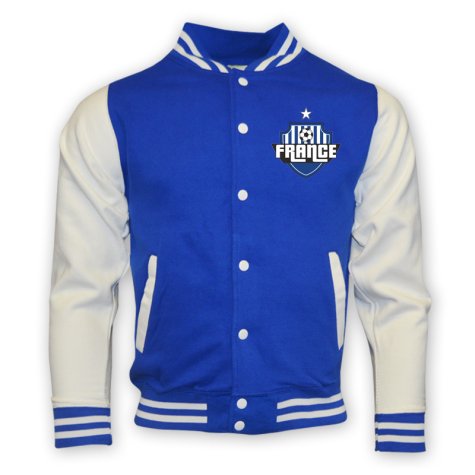 France College Baseball Jacket (blue)