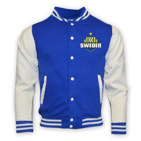 Sweden College Baseball Jacket (blue)