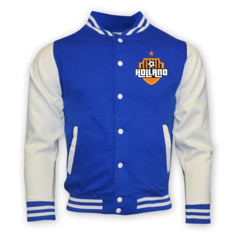 Holland College Baseball Jacket (blue) - Kids