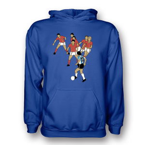 Diego Maradona Goal Of Century Hoody (blue)