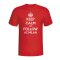 Keep Calm And Follow Ac Milan T-shirt (red)